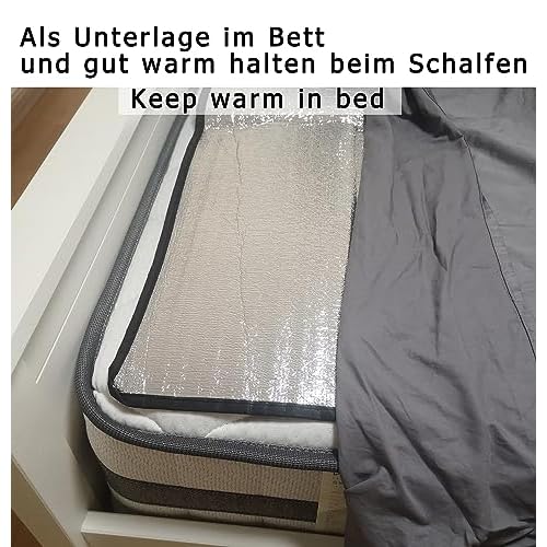 Camping Mat Foam Foil Blanket for Camping Foam Pad Insulating Foil Mat Sleeping Tent Pad Thermal Aluminum Camping mat for Reflecting Heat