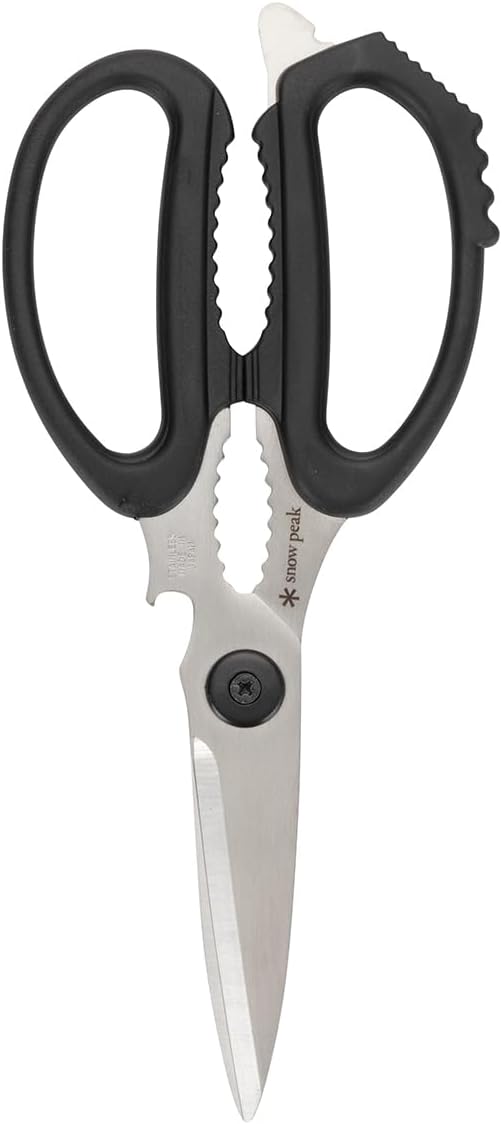 Snow Peak Kitchen Scissors Set - Garlic Press, Bottle Opener, Meat Tenderizer, Nut Cracker