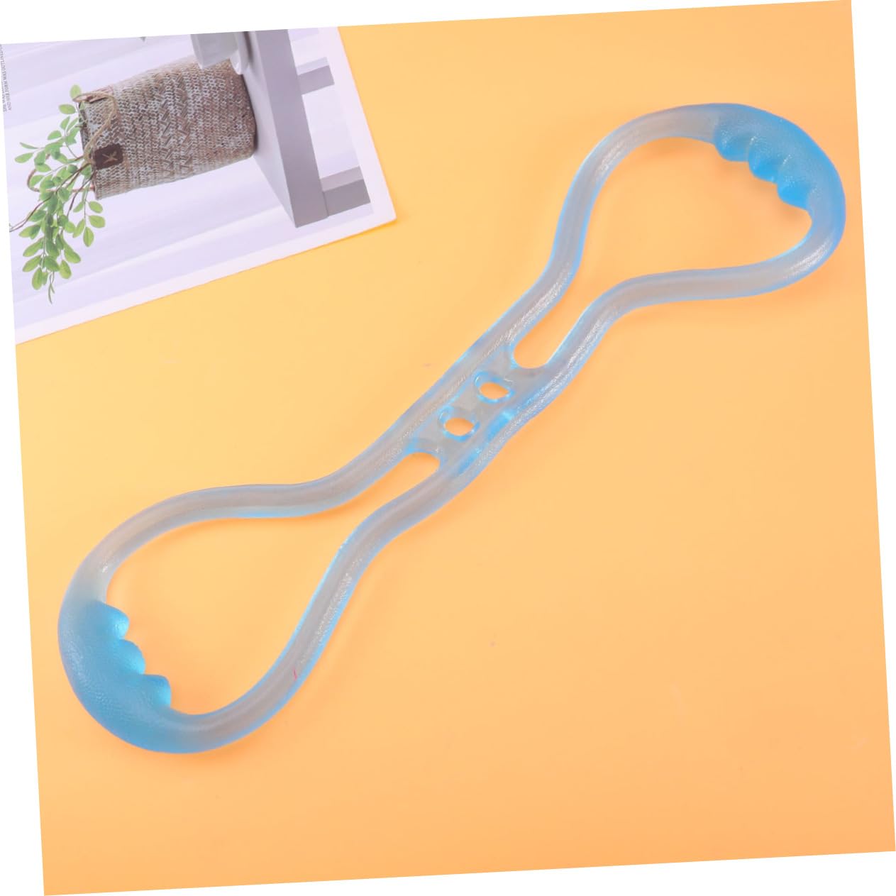 Kisangel 2pcs Silicone Yoga Tension Band 8-Shaped Strap Rope Elastic Pull Bands for Multifunctional Stretching Resistance Workout