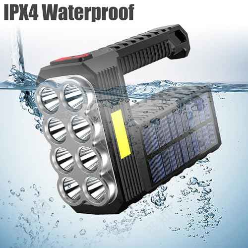 Flashlight Rechargeable Flashlights, 2pcs 2000 High Lumens Super Bright 8 LED COB Sidelight with 3 Modes, Portable Lightweight Waterproof Spotlight Flashlight for Emergency