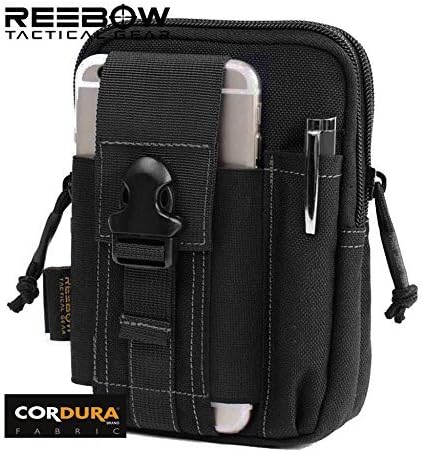 REEBOW GEAR Tactical Molle EDC Pouch Utility Gadget Belt Waist Bag with Cell Phone Holster Holder