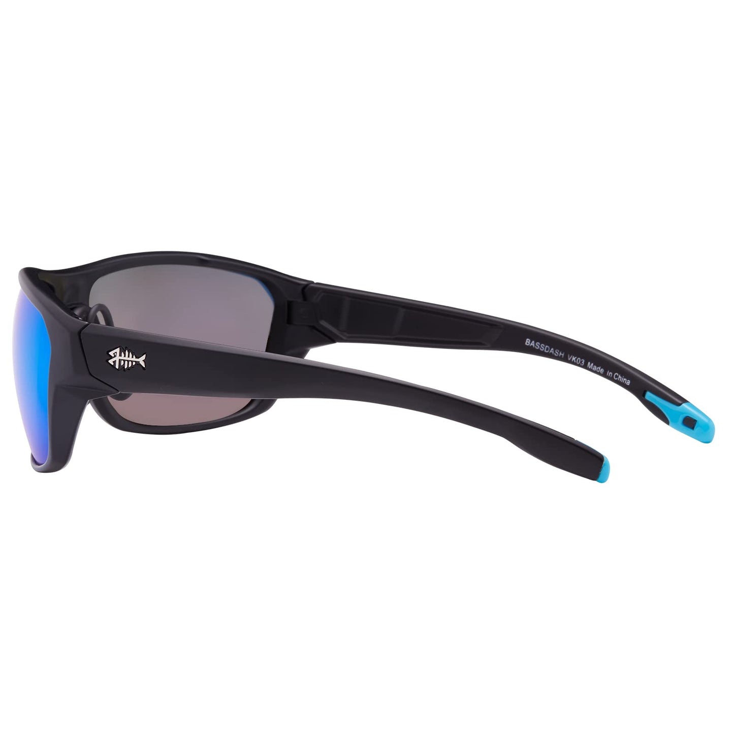 BASSDASH Polarized Sports Sunglasses for Men Women Fishing Driving Hiking UV400 with Lightweight TPX Unbreakable Frame