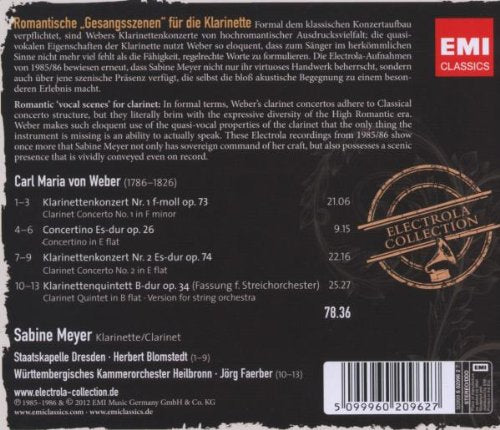 Sabine Meyer Spielt Weber