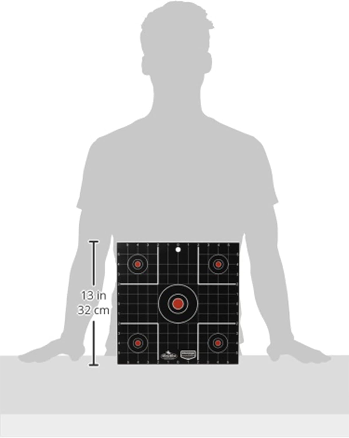 Birchwood Casey Dirty Bird 12" Sight-in White Splattering Targets Practice Shooting for Indoor and Outdoor Use