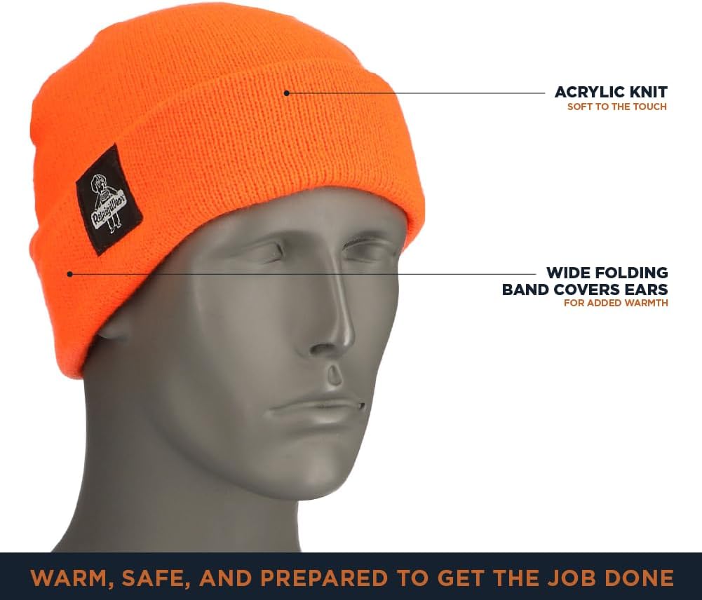 RefrigiWear Watch Cap Knit Beanie for Men and Women, One Size Fits Most, (Color)