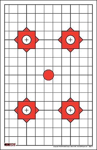 200 EZ2C Paper Shooting Targets - Eight Popular Styles Combo Package to Practice on Gun Range, 11 x 17