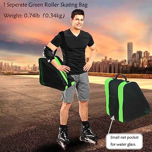 Gooyule Ice Skate Bag,Roller Skate Bags Skating Bag for Skating Enthusiast, Large Capacity Skate Bags Fit Quad Skates, Inline Skates and Most Roller Skate Accessories