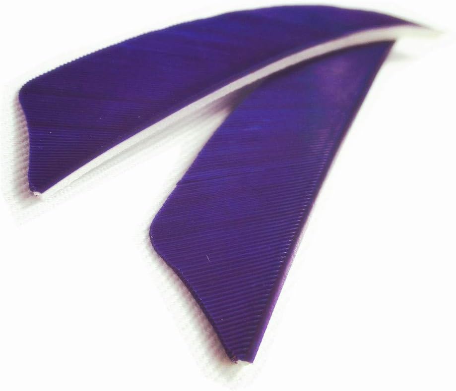 Letszhu Archery Arrows Feather Fletching 4 Inch Real Turkey Vanes for Hunting Target Shooting (25 Pack)