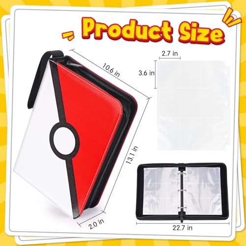 Classic 9-Pocket Card Binder - 900 Card Capacity with 5 Top Loaders