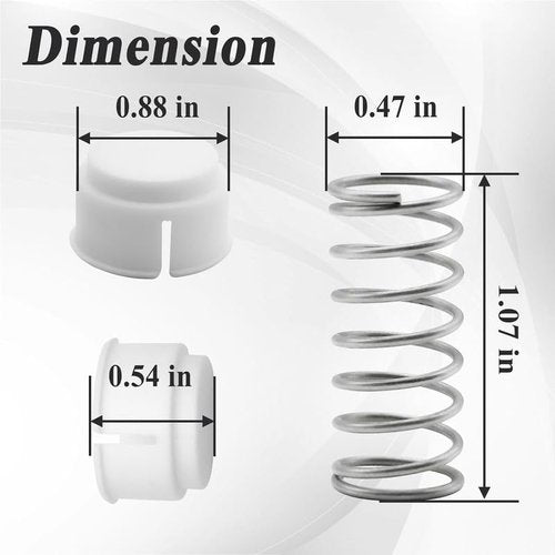 Ebrmeiwo Cooler Replacement Button and Spring, OEM Replacement Kit, Fit for Playmate ArmorTM Model 43400 (4 Sets)