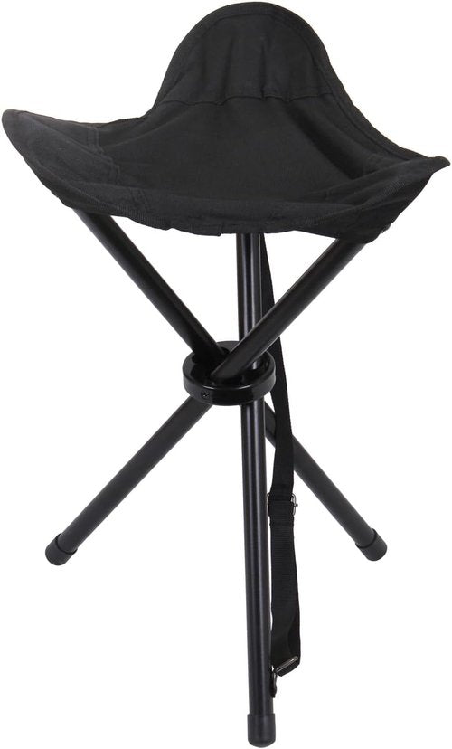 Collapsible Woodland Camouflage Stoll with Carry Strap - Rothco