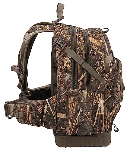 ALPS OutdoorZ Backpack Blind Bag - Hunting Backpacks for Men Featuring Realtree MAX-7 Pattern, with Stowaway Game Totes, Hydration, Dropdown Gun Boot, and 45L Capacity