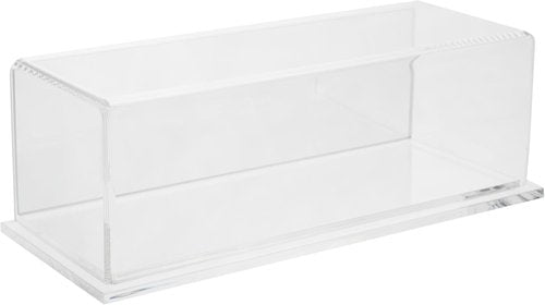 Clear Acrylic Display Case with Hardwood Base - 9" W x 3.5" D x 3" H for Collectibles