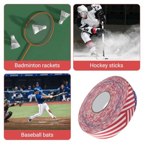 Pink Lacrosse Tape 2.5cm x 25m Sport Grip Tape for Hockey & Stick - Stars and Stripes Variation