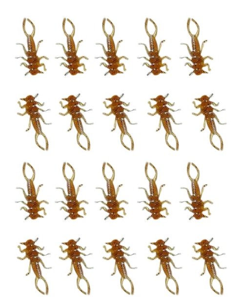 Pumpkinseed Soft Plastic stonefly 20 Pack