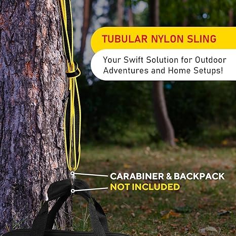 KINGTLE 20MM Nylon Climbing Sling Runner 22kN CE1019/EN566 UIAA Certified,Rock Climbing Webbing Straps for Rock Climbing,Mountaineering, Rappelling,3PCS
