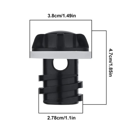 Luter 2pcs Cooler Drain Plug, Replacement Plug Accessory Compatible with Yeti's Line of Roadie, Tundra and Tank Coolers Fit for ORCA (Black)