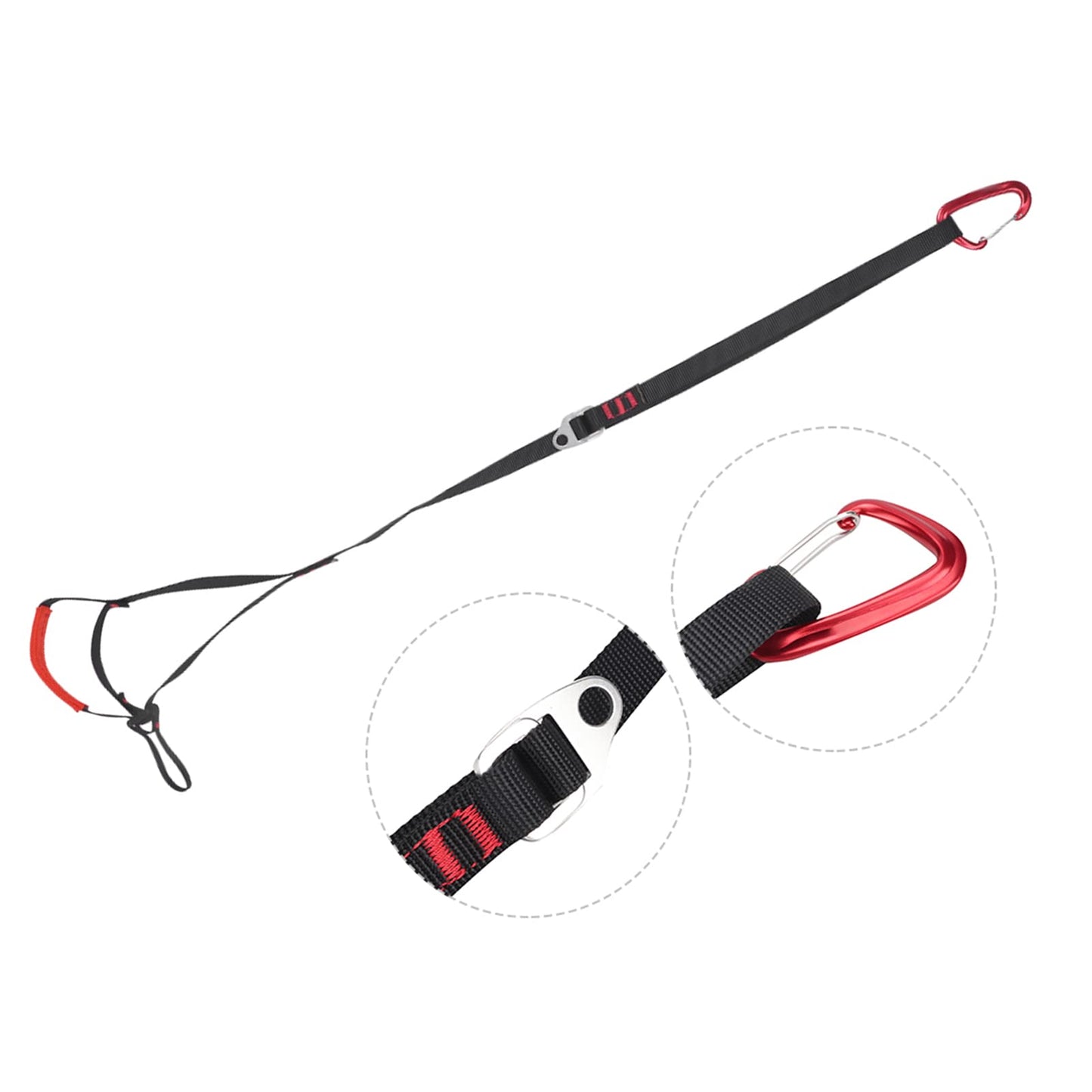 RiToEasysports Adjustable Climbing Ascender Sling Foot Loop Ascender,Foot Loop Ascender Webbing Sling for Outdoor Mountaineering, Rock Climbing, Expedition, Caving