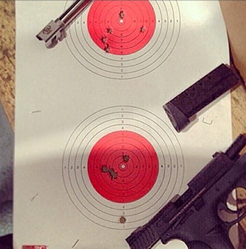 EZ2C Targets Made in USA Style 16 Scoring 50 Meter Air Gun Shooting Target Paper Rifle 11"x17" (25 Count)