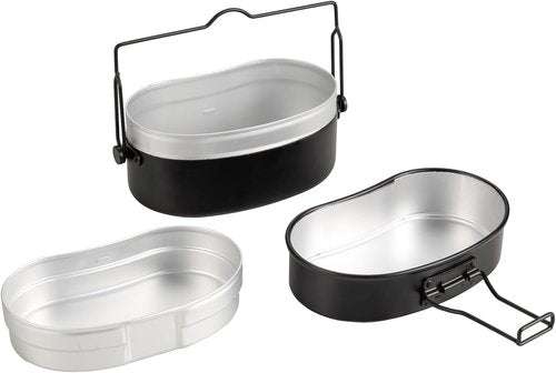 TIYASTUN Camping Cookware Mess Kit, 1.1L, black