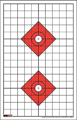 200 EZ2C Paper Shooting Targets - Eight Popular Styles Combo Package to Practice on Gun Range, 11 x 17
