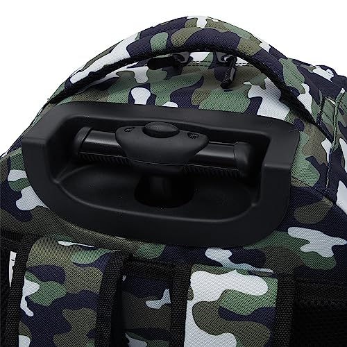 Travelers Club Rolling Backpack, Camo, 18 Inch