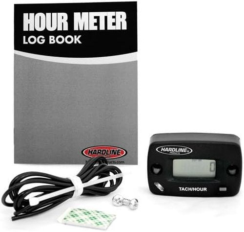 Hardline Products HR-8061-2 Hour Meter/Tachometer for up to 2-Cylinder Engines