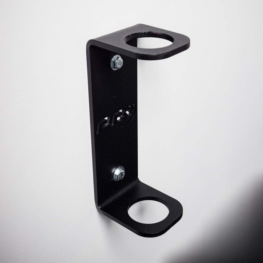 PRx Performance Vertical Barbell Storage Rack - Wall-Mounted, Space-Saving Single Weight Bar Holder for Efficient Organization in Home or Commercial Gyms, Durable, Easy to Install, USA Made, Black