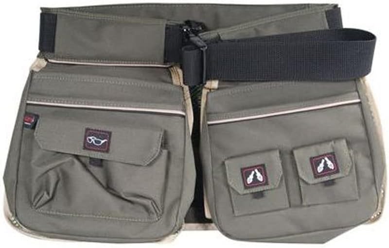 G.P.S. Mesh Half Shooting Vest with Back Pouch | Durable Tactical Storage with Visual I.D. System & Adjustable Belt, Rifle Green/Olive
