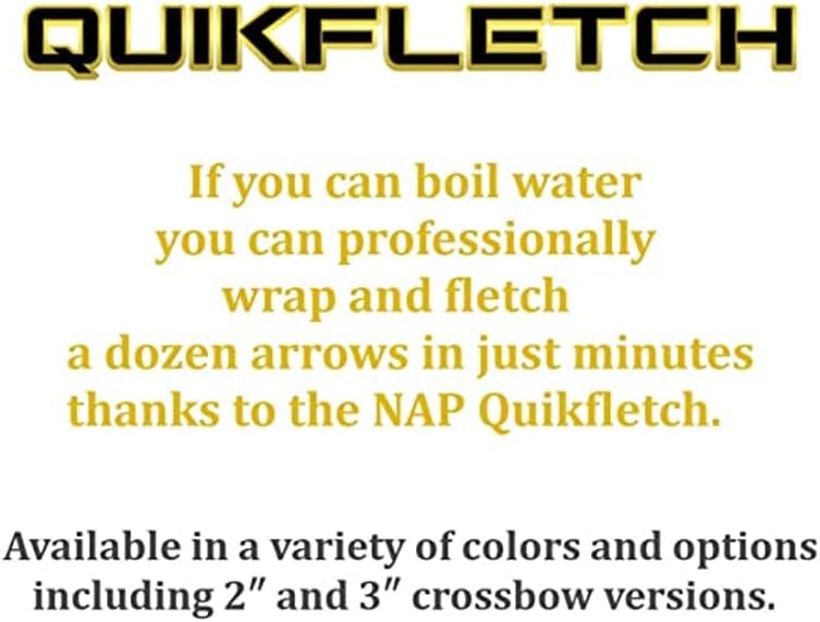 New Archery Products Quikfletch Twister 3-Inch 3-Vane Easy-to-Use Stabilizing Fletching for Increased Accuracy of Crossbow Bolts - 3 & 6 Pack Available