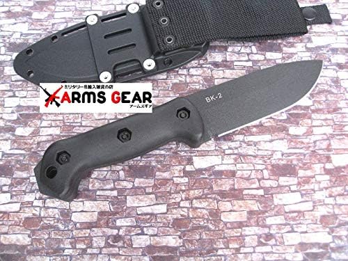 KA-BAR Becker BK2 Campanion Fixed Blade Knife, Carbon Steel