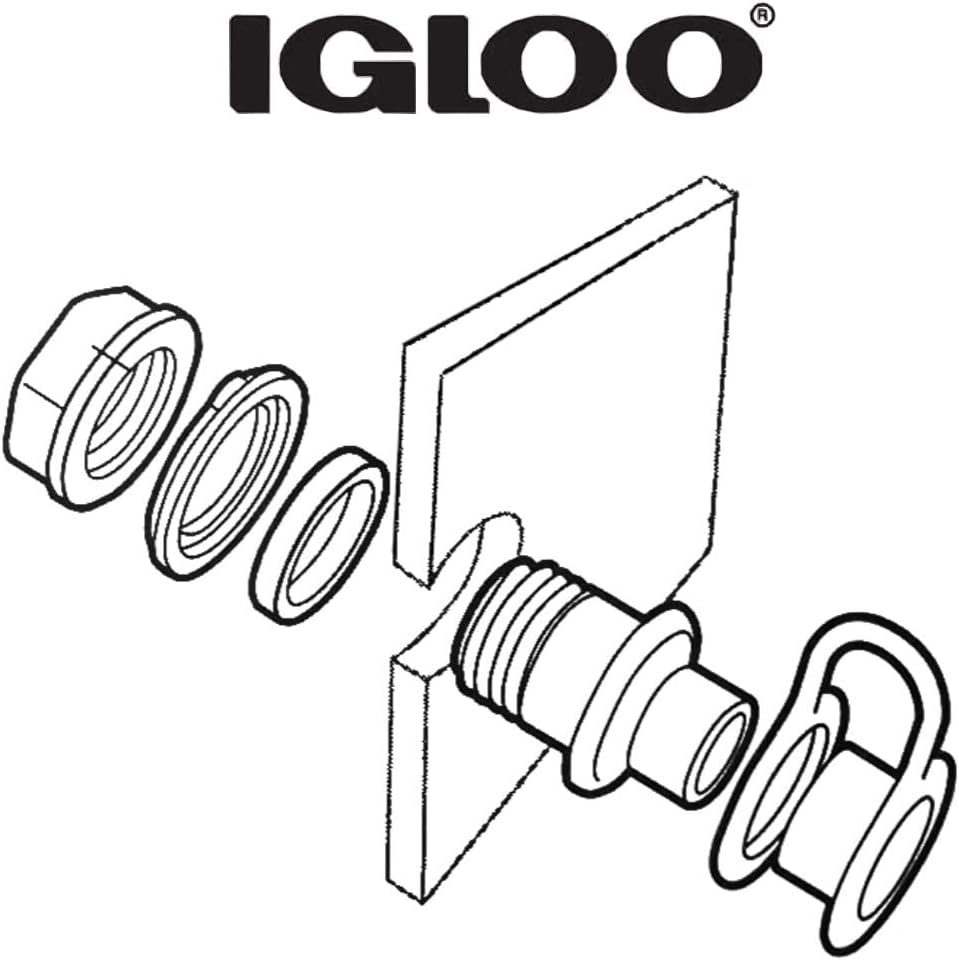 Igloo Replacment Triple Snap Drain Plug