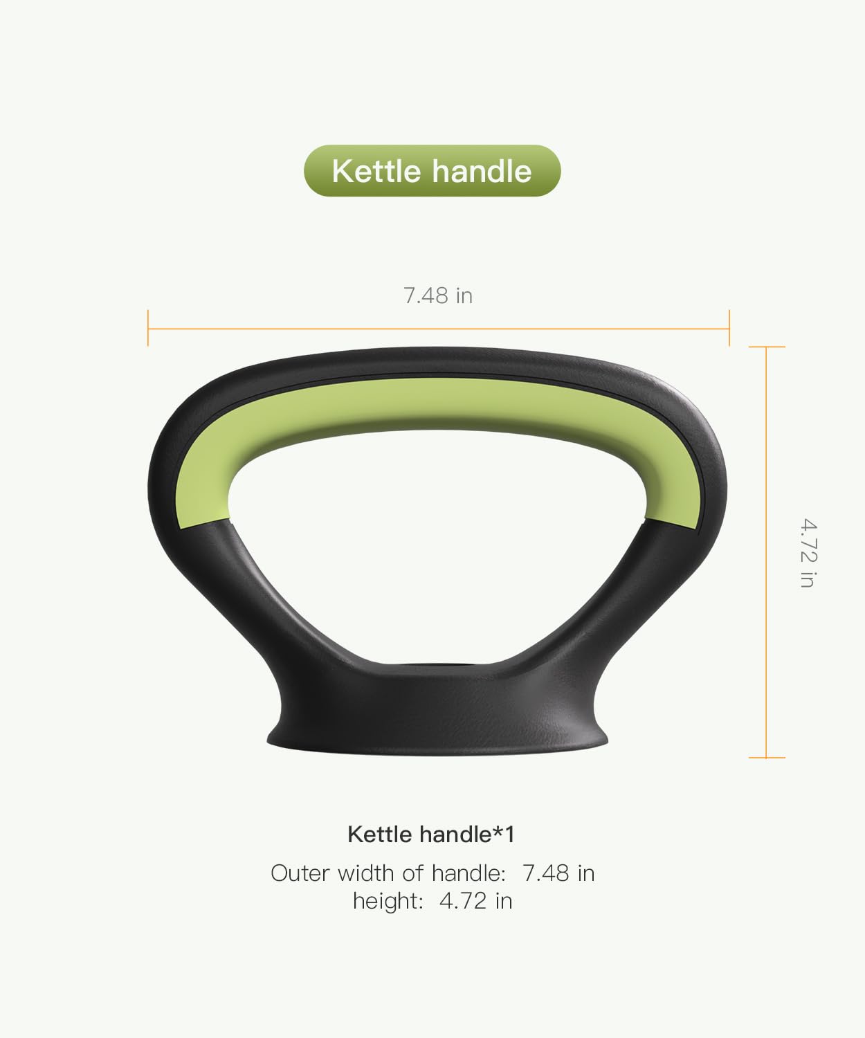 Kettlebell Handle for Weight Plates, Dumbbell Converter for Strength Training Kettlebells, Home Gym Accessory