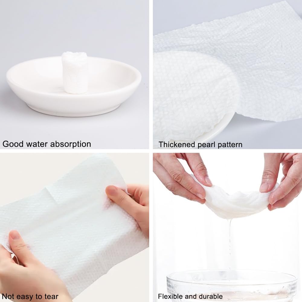 100 PCS Compressed Towels Pack with 2 Carrying Cases, Portable for Home Travel Camping Outdoors and Beauty Salon (100PCS + 2 carrying cases)