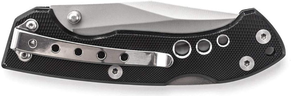 Smith & Wesson 24/7 CK109 7.4in High Carbon S.S. Folding Knife with 3in Clip Point Blade and Aluminum Handle for Outdoor, Tactical, Survival and EDC