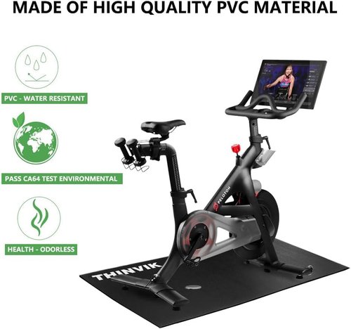 Saurka Bike Mat for Peloton & Wahoo Kickr, 3060in 6mm PVC Cycling Mat