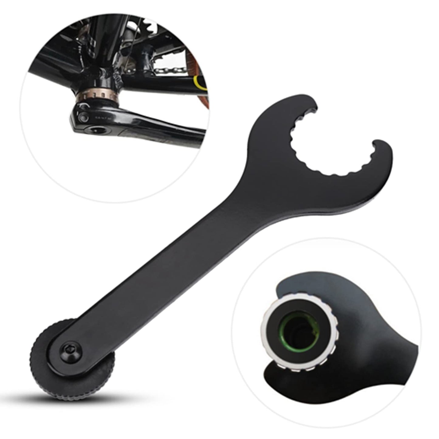 RiToEasysports Bottom Bracket Wrench, 1Pc Carbon Steel Bottom Bracket Wrench Spanner Removing Installing Repair Tool Bb 8000