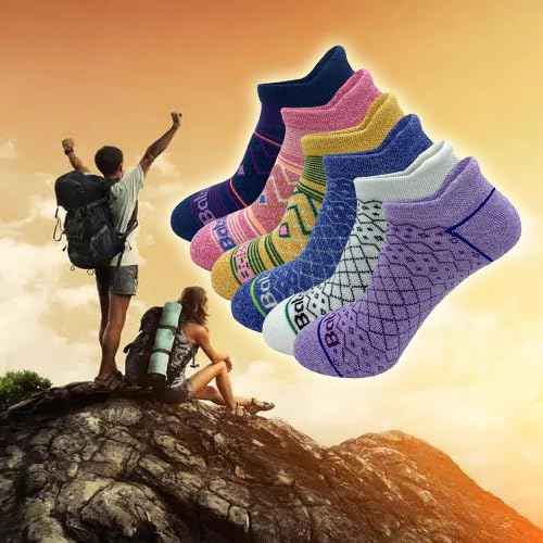 Anti-blister Thick Cushioned Wicking Odor Resist Athletic Casual Ankle Socks 6 Pairs