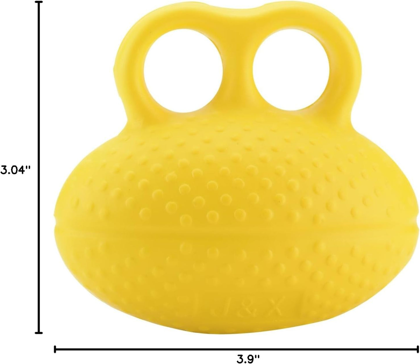 Finger Exerciser Ball & Hand Strengthener, Squeeze Ball Strengthening Equipment for Arthritis, Grip Strength Training for Athletes, Musicians & Physical Therapy Yellow