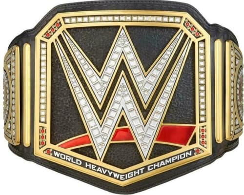 World Heavyweight Wrestling Championship Replica Title Belt, Authentic Wear Universal Championship Belt - Adult Size - 4mm