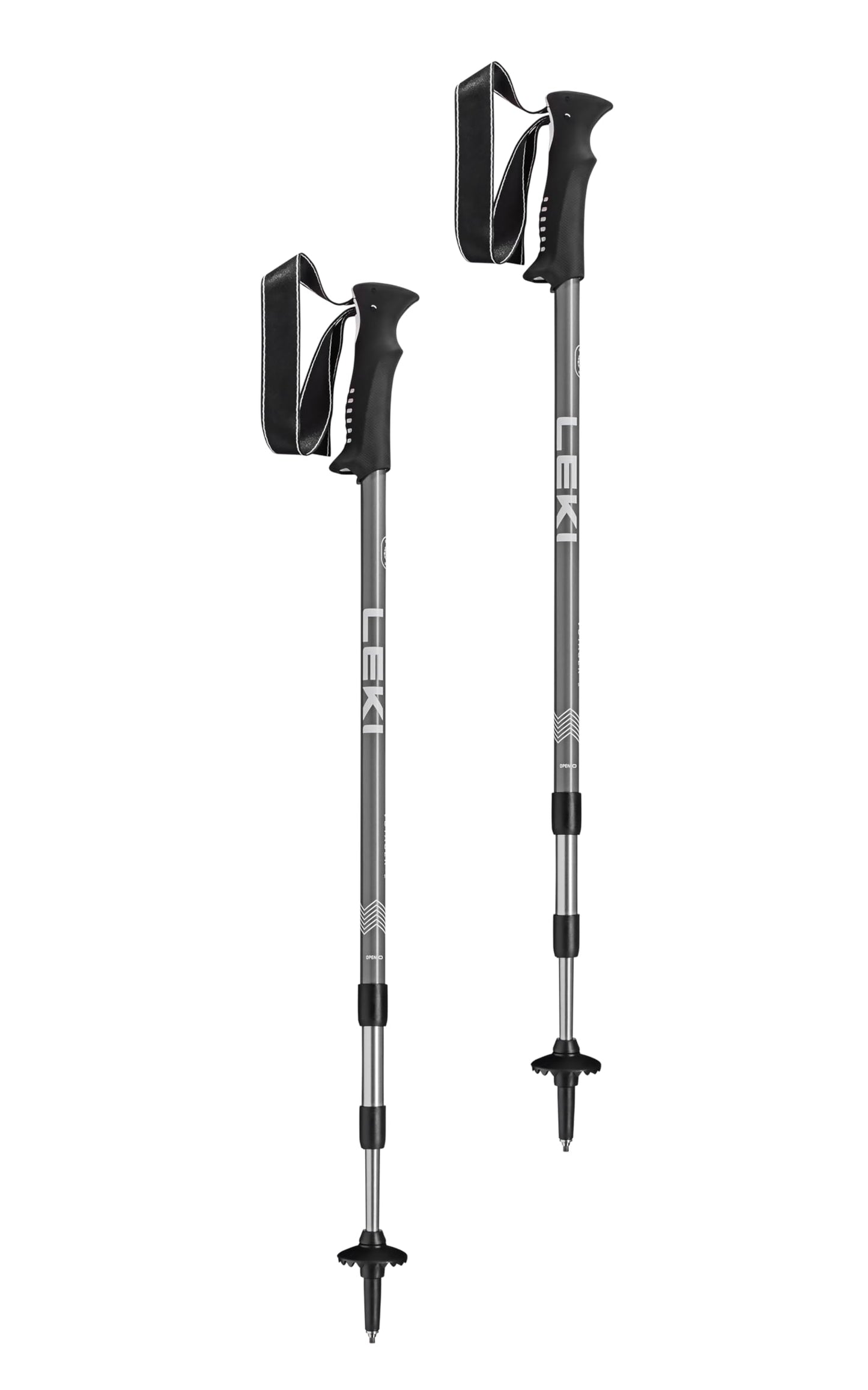 LEKI Voyager Aluminum Adjustable Lightweight Walking Poles for Trekking & Hiking - Blue-White-Black - 110-145 cm