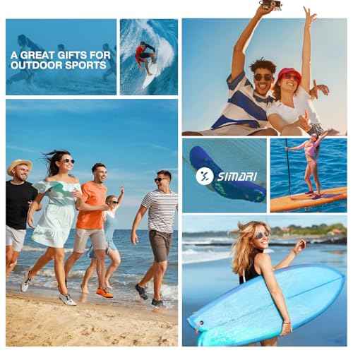 SIMARI Water Shoes for Women Men - Barefoot Quick-Dry Aqua Socks | Lightweight Swim Shoes for Surfing, Swimming, Beach Sports, Kayaking, Diving | Non-Slip Design