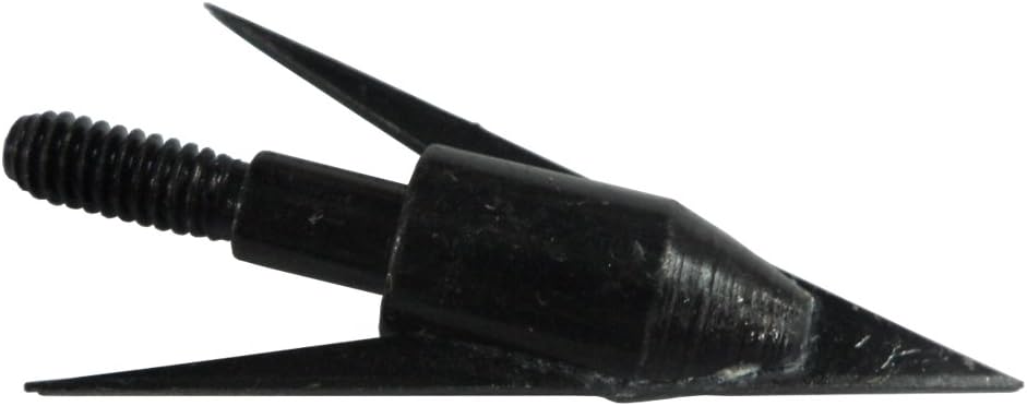 12Pcs Fishing Arrowheads Screw-on Points 150 Grain Black Bowfishing Screw Tips Broadheads for Fishing Arrow Compound Bow, Crossbow and Recurve Bow