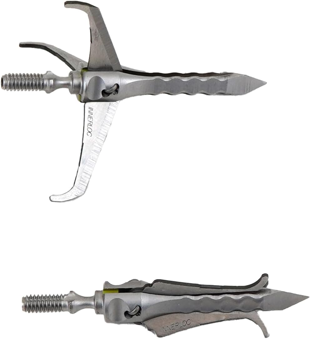 Excalibur Trailblazer 3-Blade Hunting Durable Accurate Mechanical Crossbow Arrow Broadheads with 2" Cutting Diameter - 3 Pack