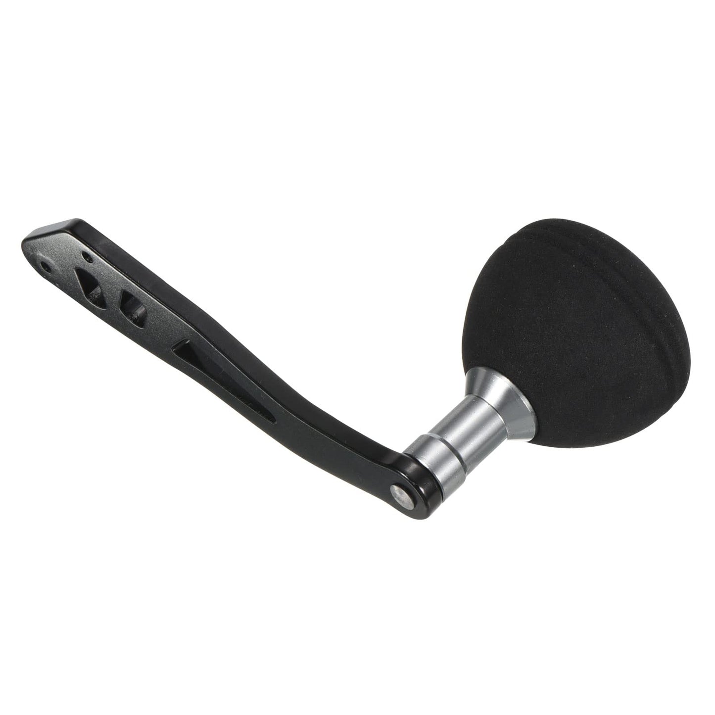 PATIKIL Baitcasting Power Handle, Metal Fishing Reel Handle EVA Knob Grip Replacement Parts for Rocker Arm Accessories, Black
