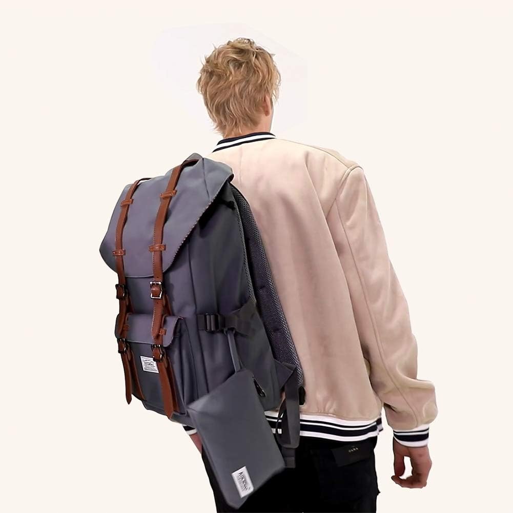 KAUKKO Backpack, (Black (E5-3), 45 x 27 x 17cm (HxBxT)