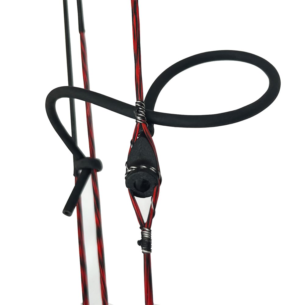 - QI HUO JU - 2Pcs Archery Peep Sight Compound Bow 3/16 Rubber Tube Peep Sight Bow String Tubing with Buckle for Hunting Shooting Targeting Accessories