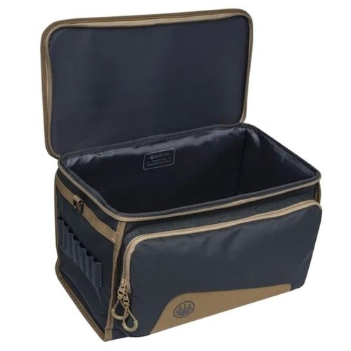 Beretta Gamekeeper EVO Durable Lightweight Functional Outdoor Hunting Shooting Tactical Zippered Cartridge Bag 250 w/Adjustable Shoulder Strap | Capacity of 10 Boxes x 25 Cartridges, Ebony & Otter