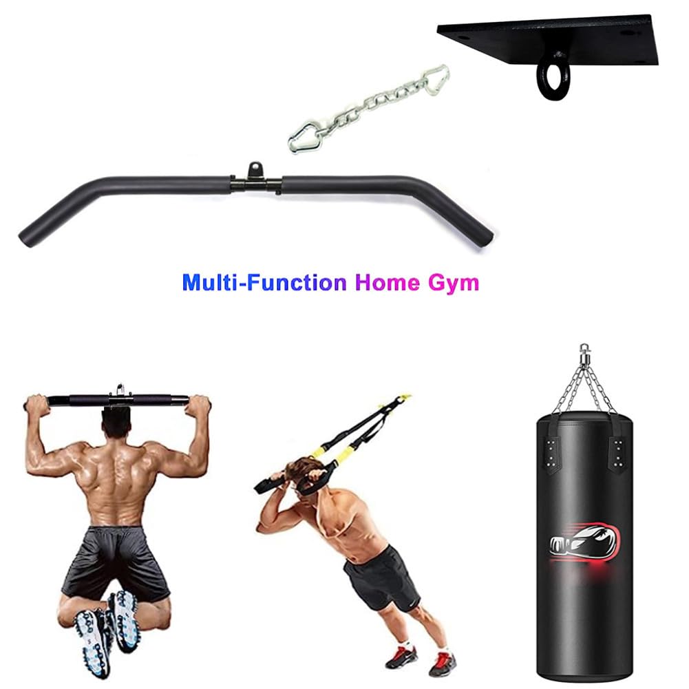 Multifunctional Hanger for Hanging Crossbars or Sandbags, Ceiling Mounted Ceiling Tie Rods (Black)
