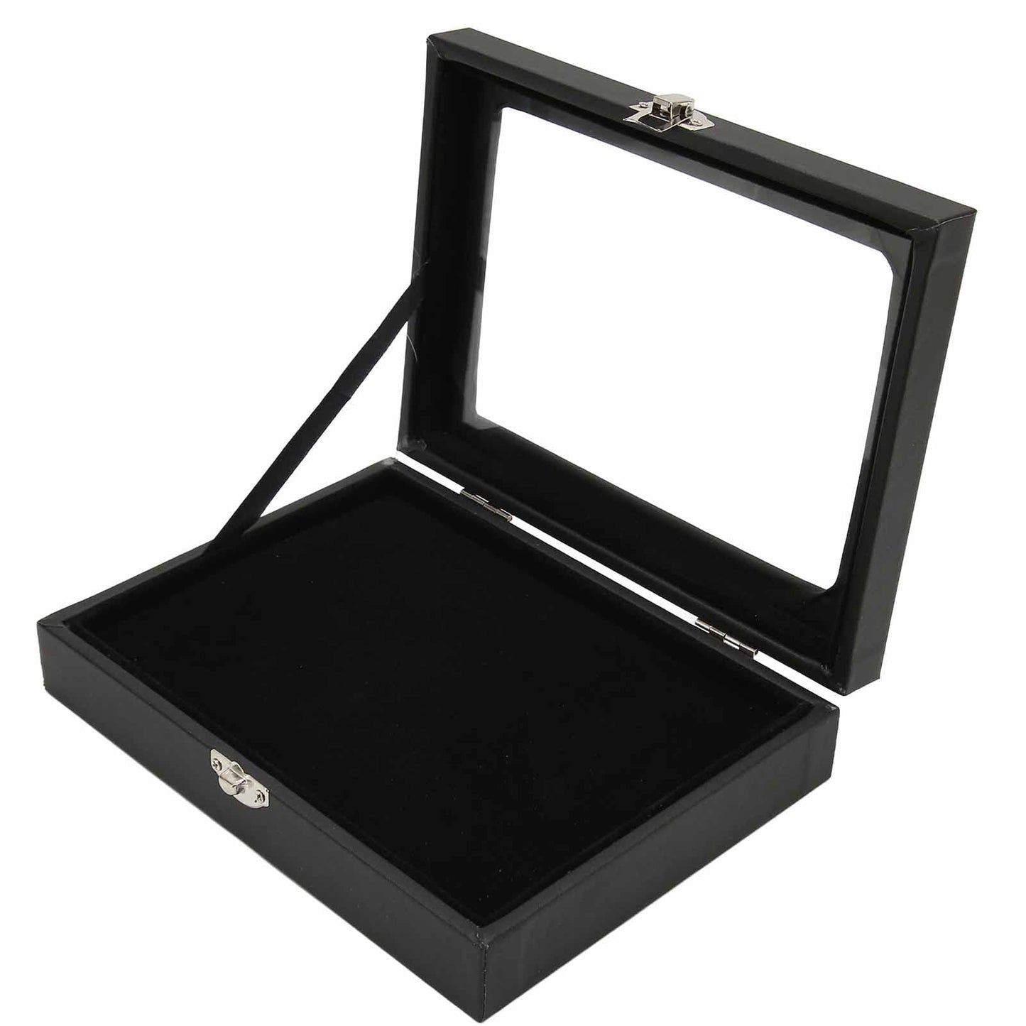 Large Capacity Pin Display Case, Transparent Cover, Badge Display Case, Shadow Box Frame Jewelry Storage Box with Lock Buckle for Pins, Military Medals, Badge Collection